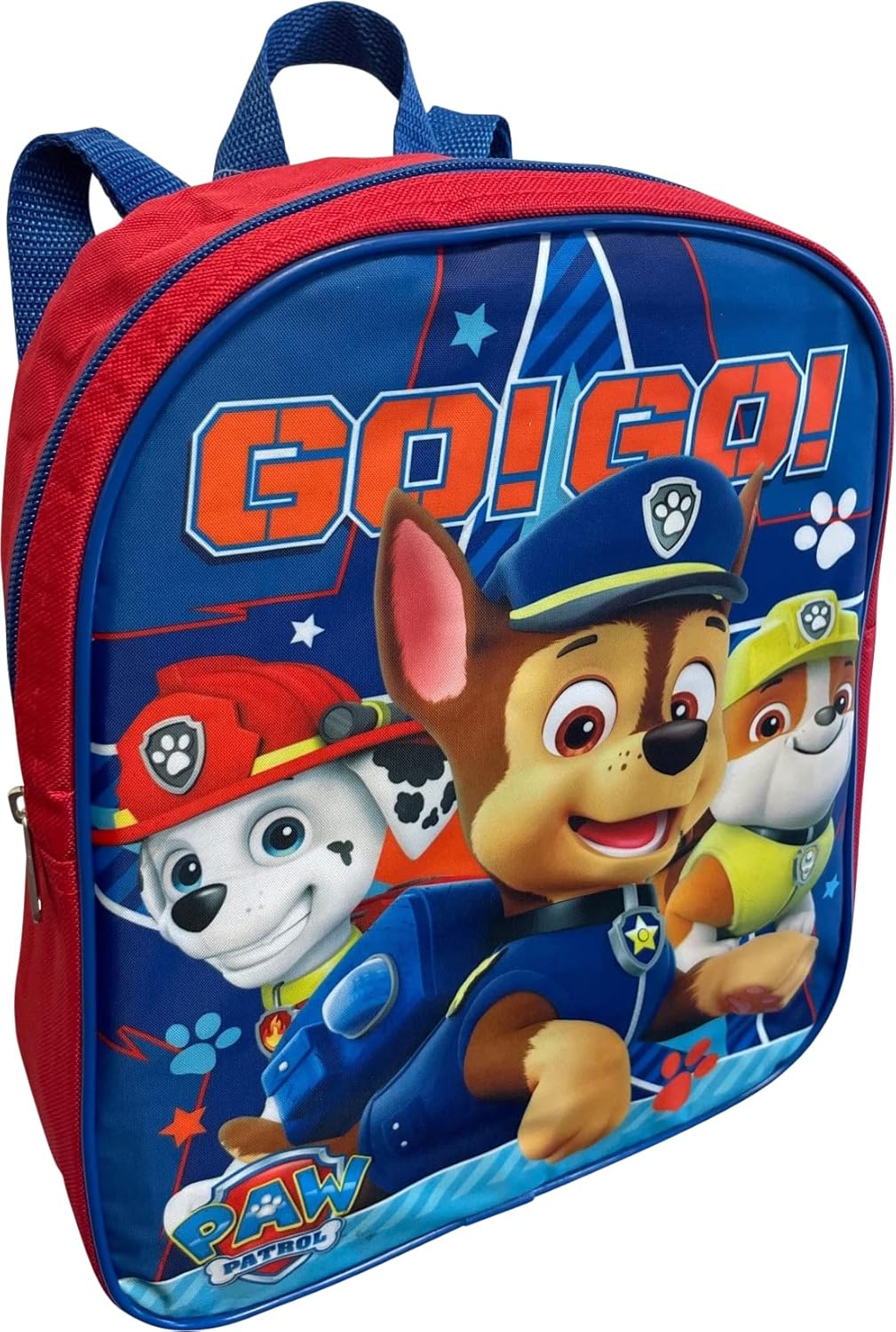 Ruz Paw Patrol Toddle Boy 12 Inch Mini Backpack (Red-Blue)