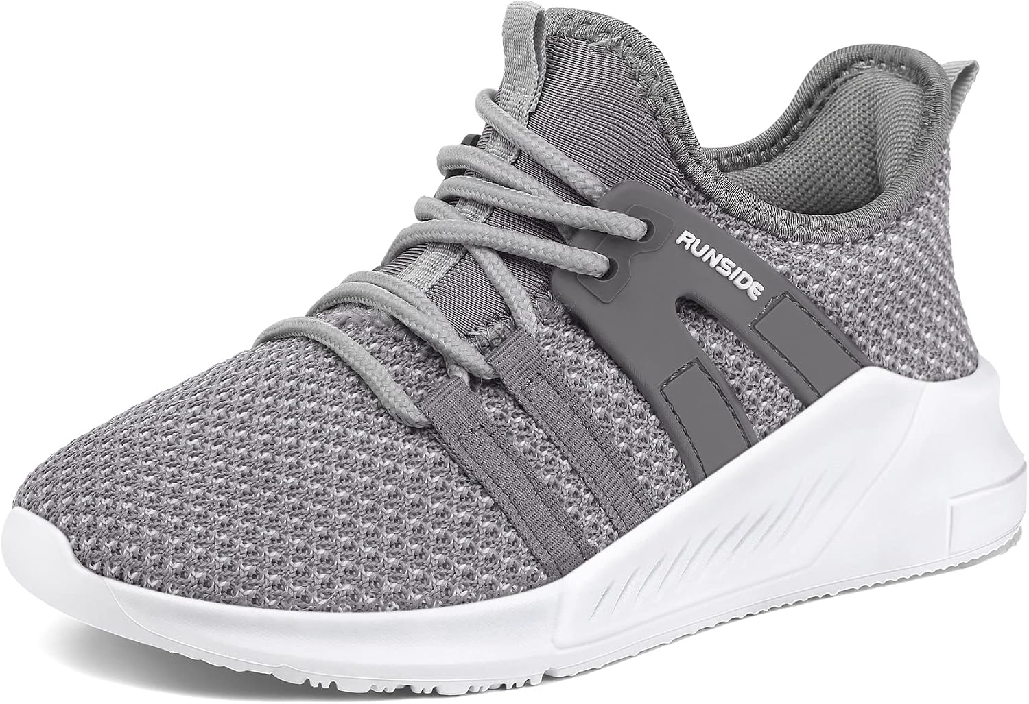 RUNSIDE Boys Girls Tennis Shoes Kids Lightweight Breathable Sneakers Lace-up Running Athletic Shoes for Toddler/Little Kid/Big Kid