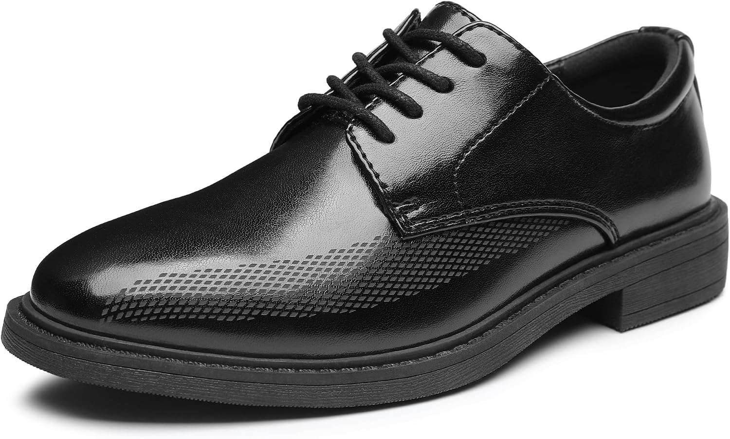 HOMEHOT Boys Dress Shoes Classic Oxfords Formal Shoes