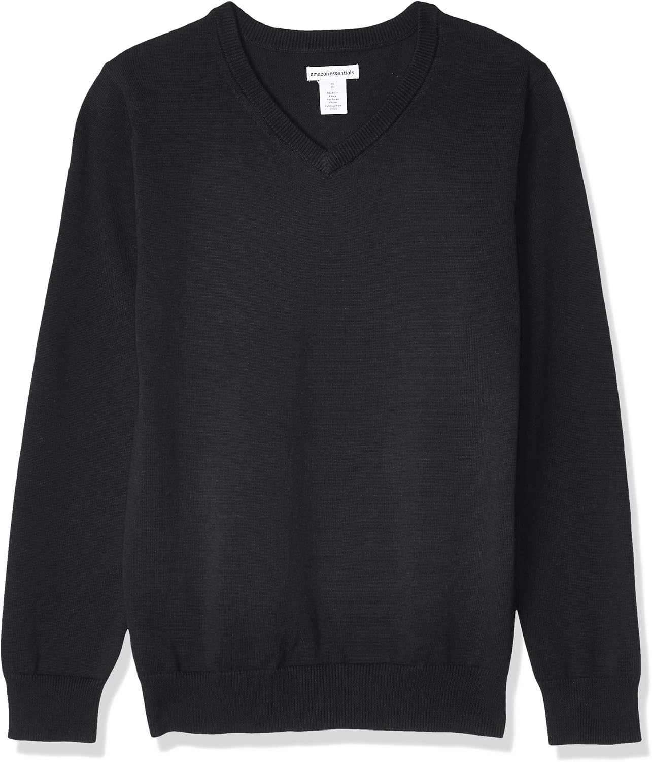 Amazon Essentials Unisex Kids and Toddlers’ School Uniform Cotton V-Neck Sweater