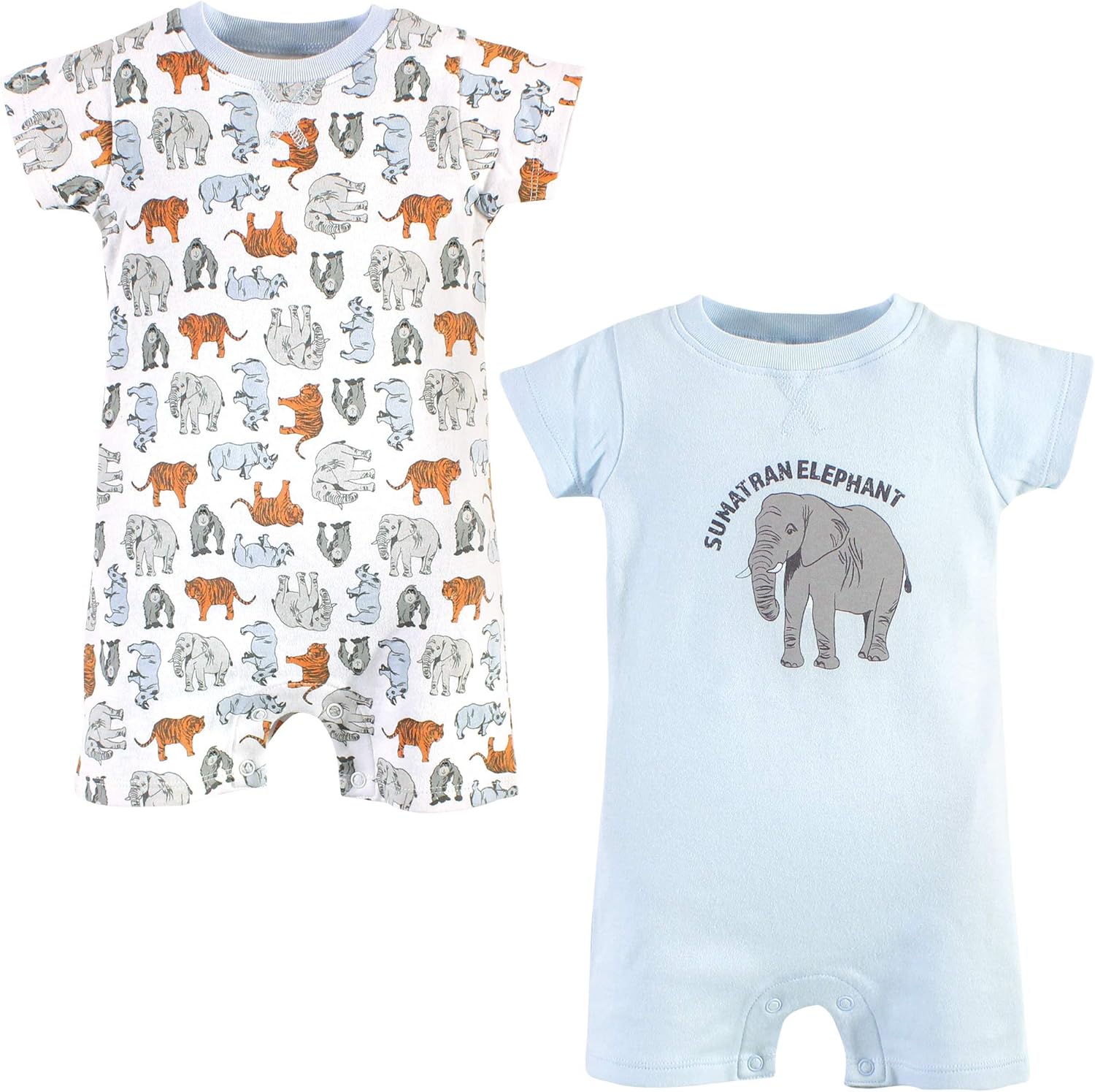 Touched by Nature Baby Unisex Baby Organic Cotton Rompers