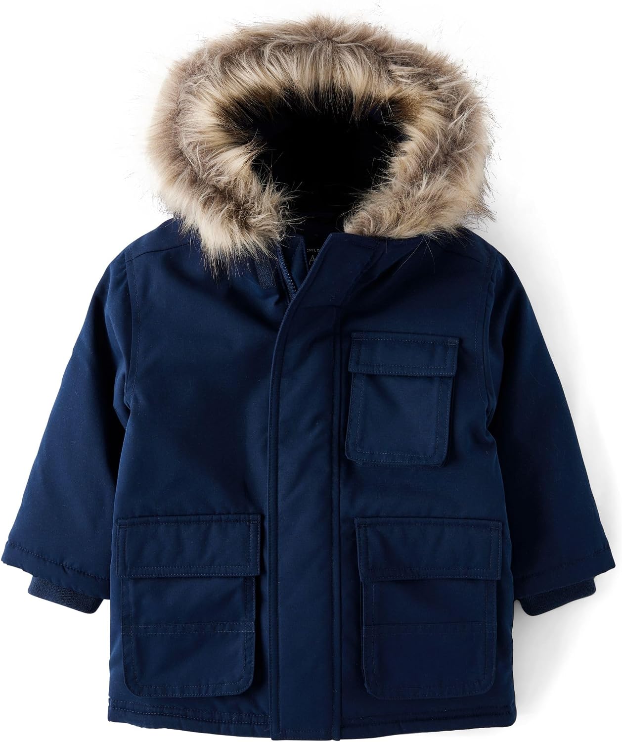 The Children’s Place Baby Boys’ And Toddler Water and Wind Resistant Hooded Zip Front Parka Jacket