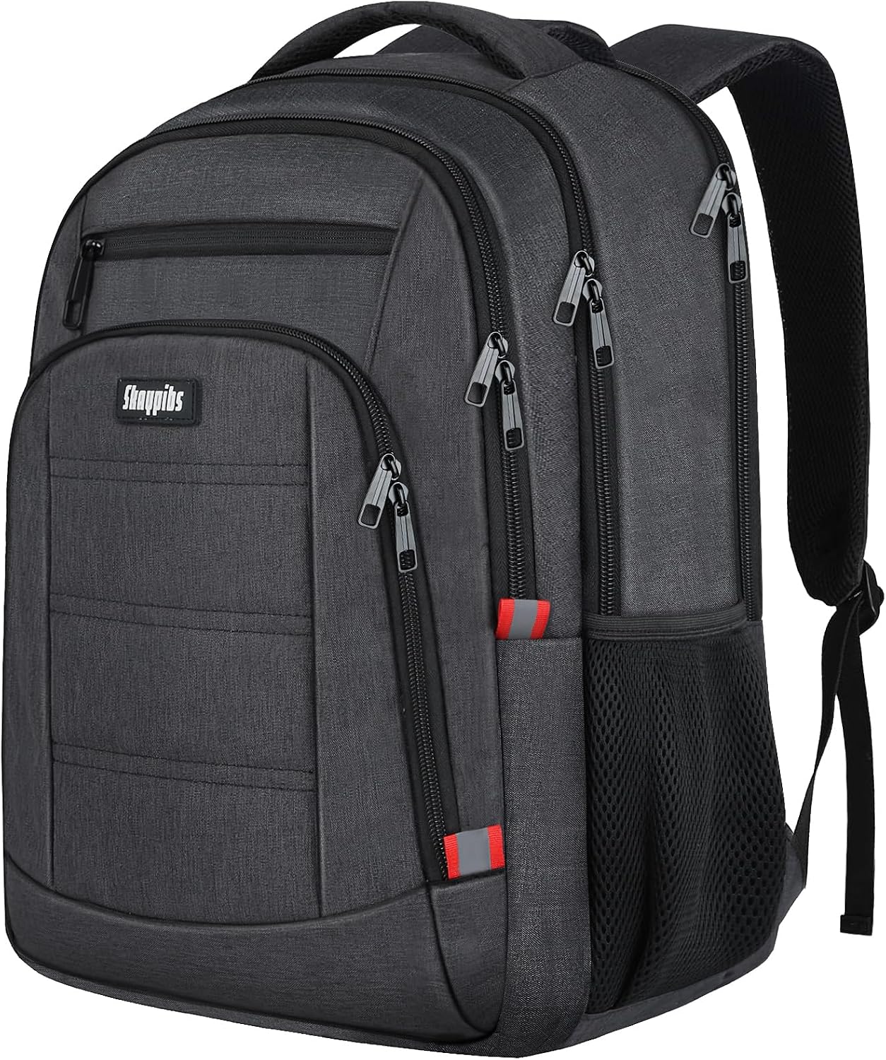 Skaypibs Backpack for Men,School Backpack for boys teens,Travel laptop backpack with Reinforced Straps,Water Resistant business Work college bookbag,book bag Fits 15.6 Inch,Black Back Pack