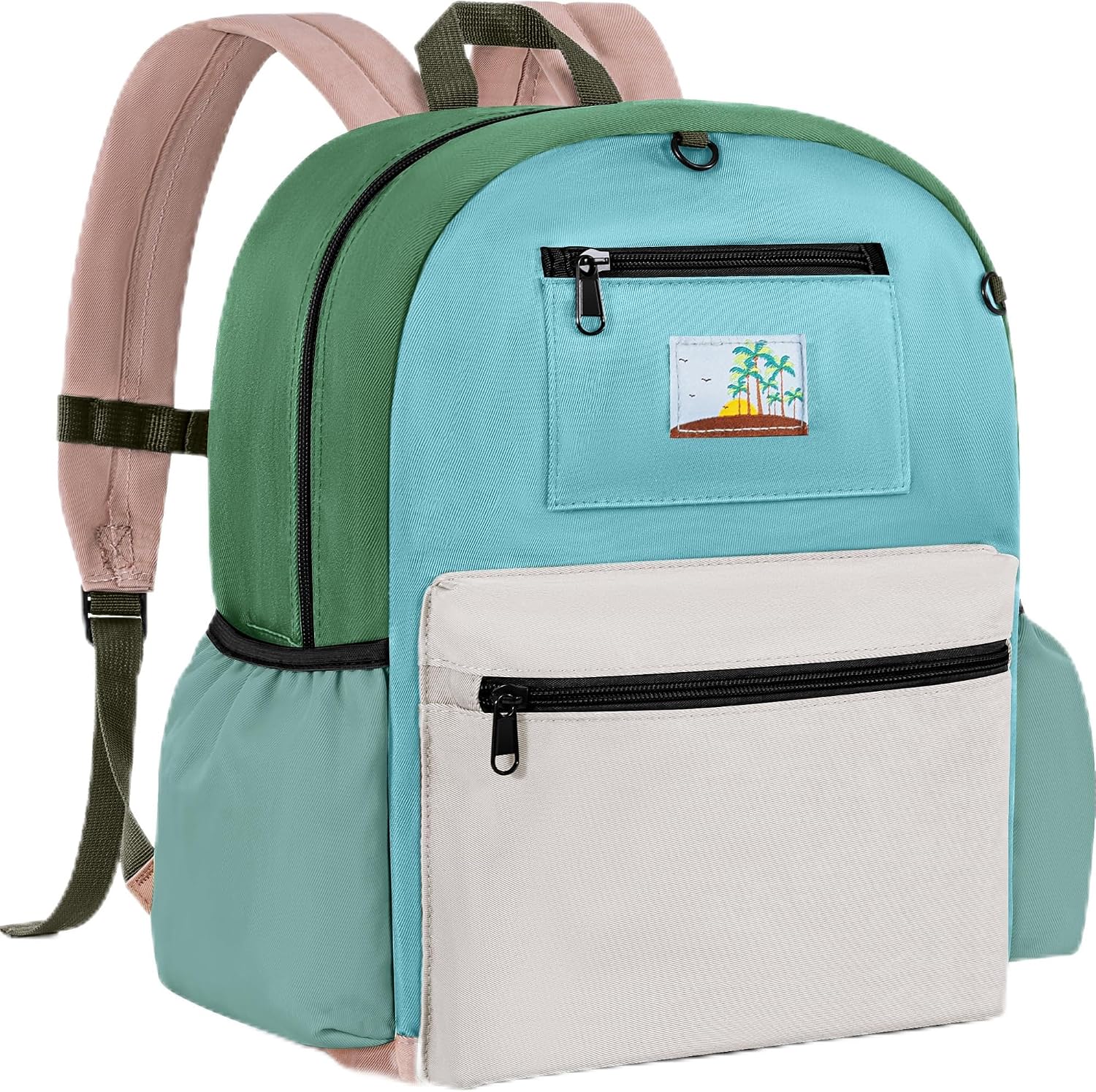 Toddler Backpack for Boys 2-5: Kids Backpack Preschool Kindergarten Daycare Backpack, Green Grey