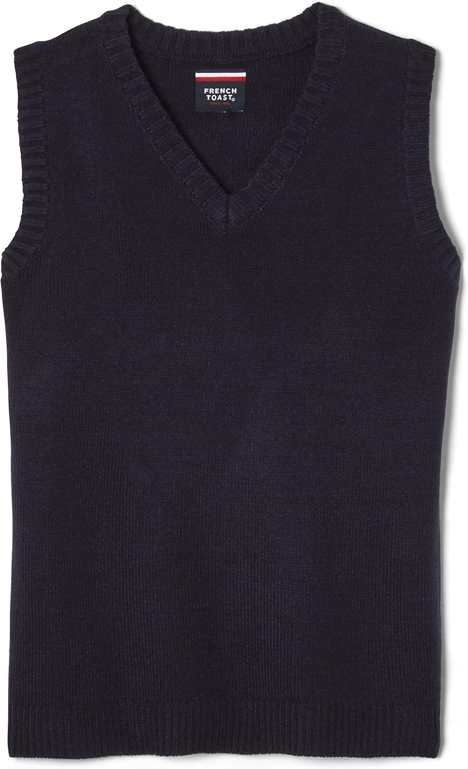 French Toast Boys’ V-Neck Sweater Vest, Navy, M (8)
