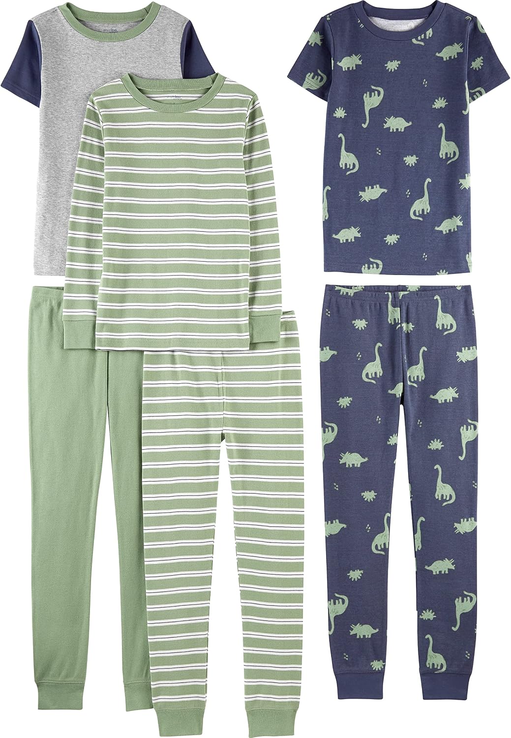 Simple Joys by Carter’s Girls 6-piece Snug Fit Cotton Pajama Set