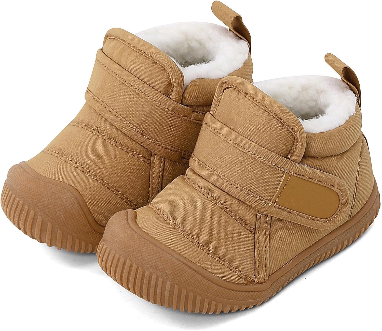 MK MATT KEELY Baby Winter Warm Shoes for Infant Boys Girls Toddler Plush Lining Snow Boots Soft Sole Non-Slip Walking Shoes Outdoor Faux Fur Booties