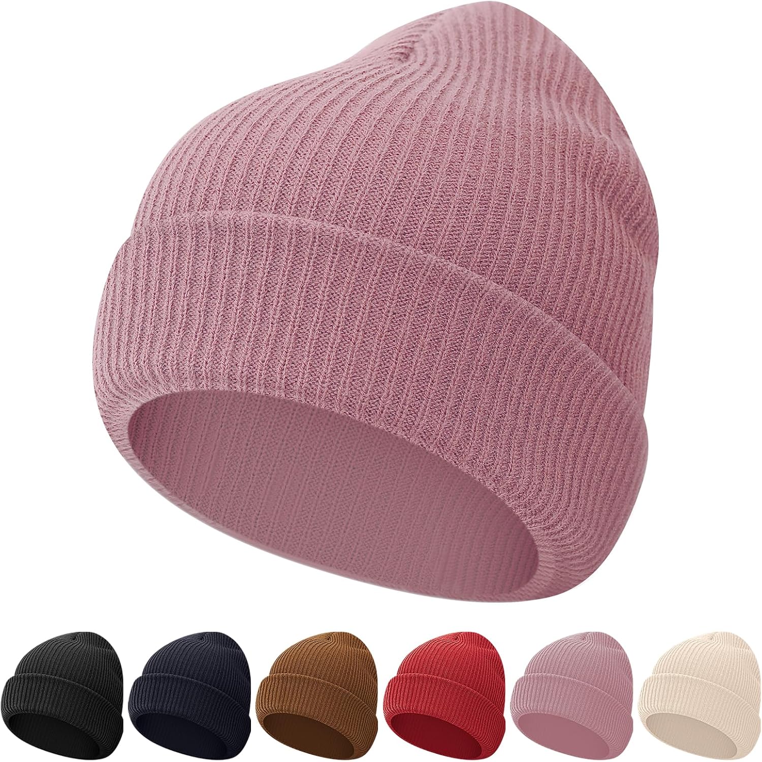WYOK Kids Beanie Winter Soft Warm Knit Cap Children Classic Autumn Cozy Hats Youth Unisex for Girl Boy 5-15 Years