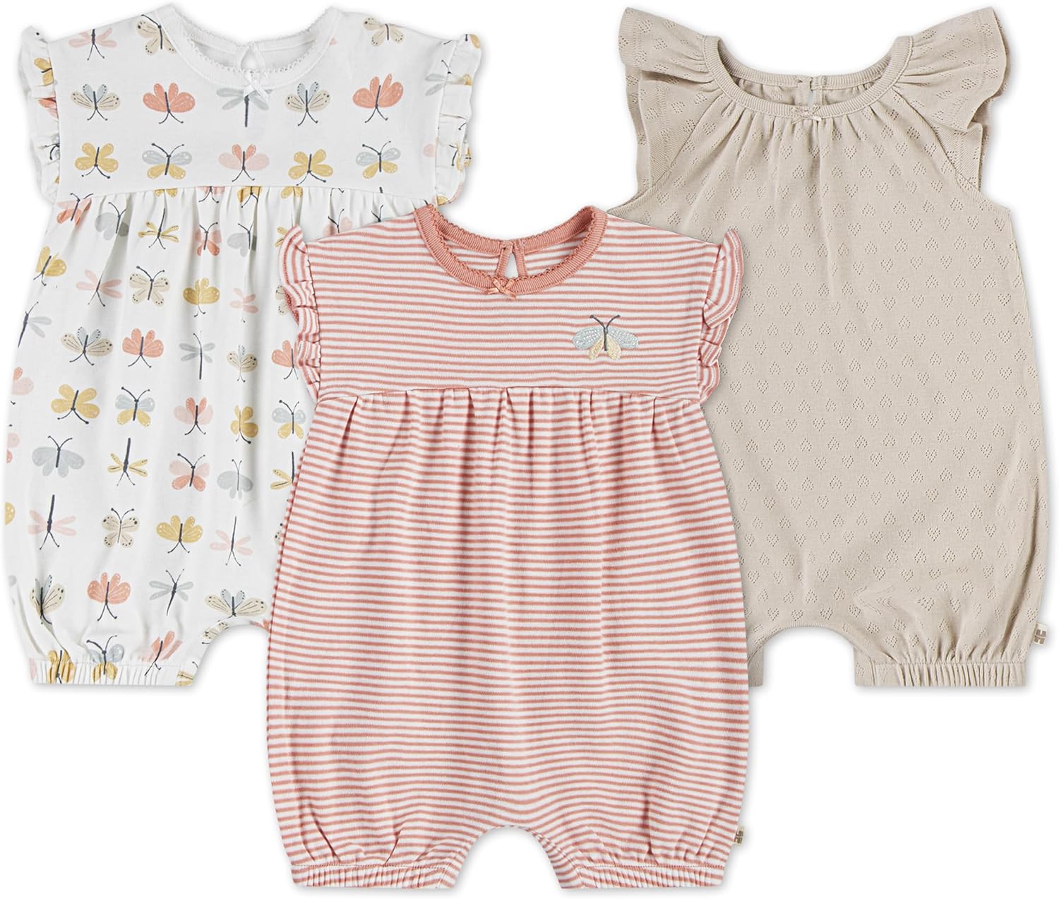 HUGGIES Baby Multi-pack Short Sleeve Romper