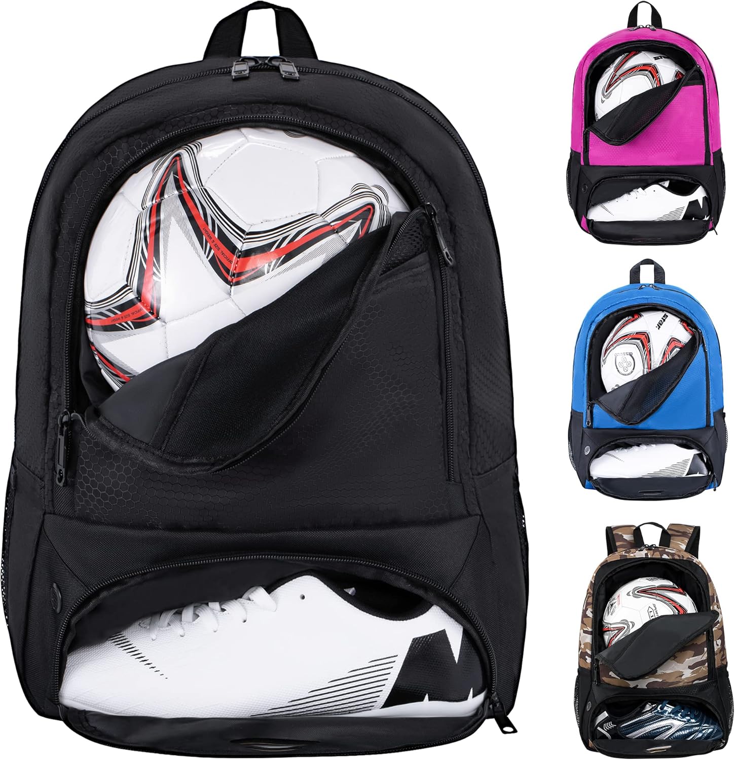 Himal Outdoors Soccer Bag-Backpack for Soccer,Backpack for Football & Volleyball & Handball,Sports Bag with Separate Cleat