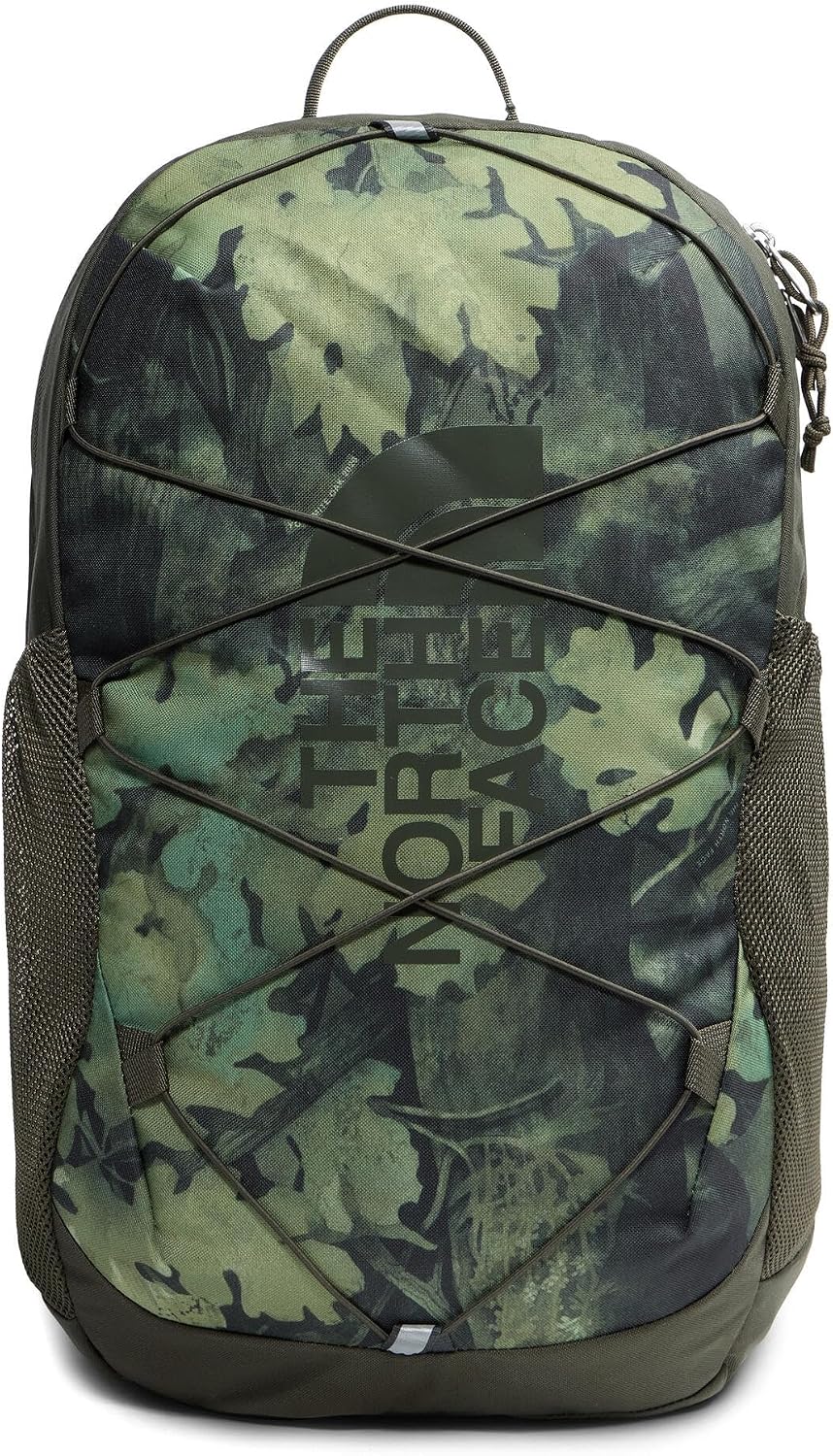 The North Face Kids’ Court Jester Backpack – Water-Repellent Travel Bag, Spacious Main Compartment, for Tweens/Young Teens, New Taupe Green Yosemite Oak Print/New Taupe Green, One Size