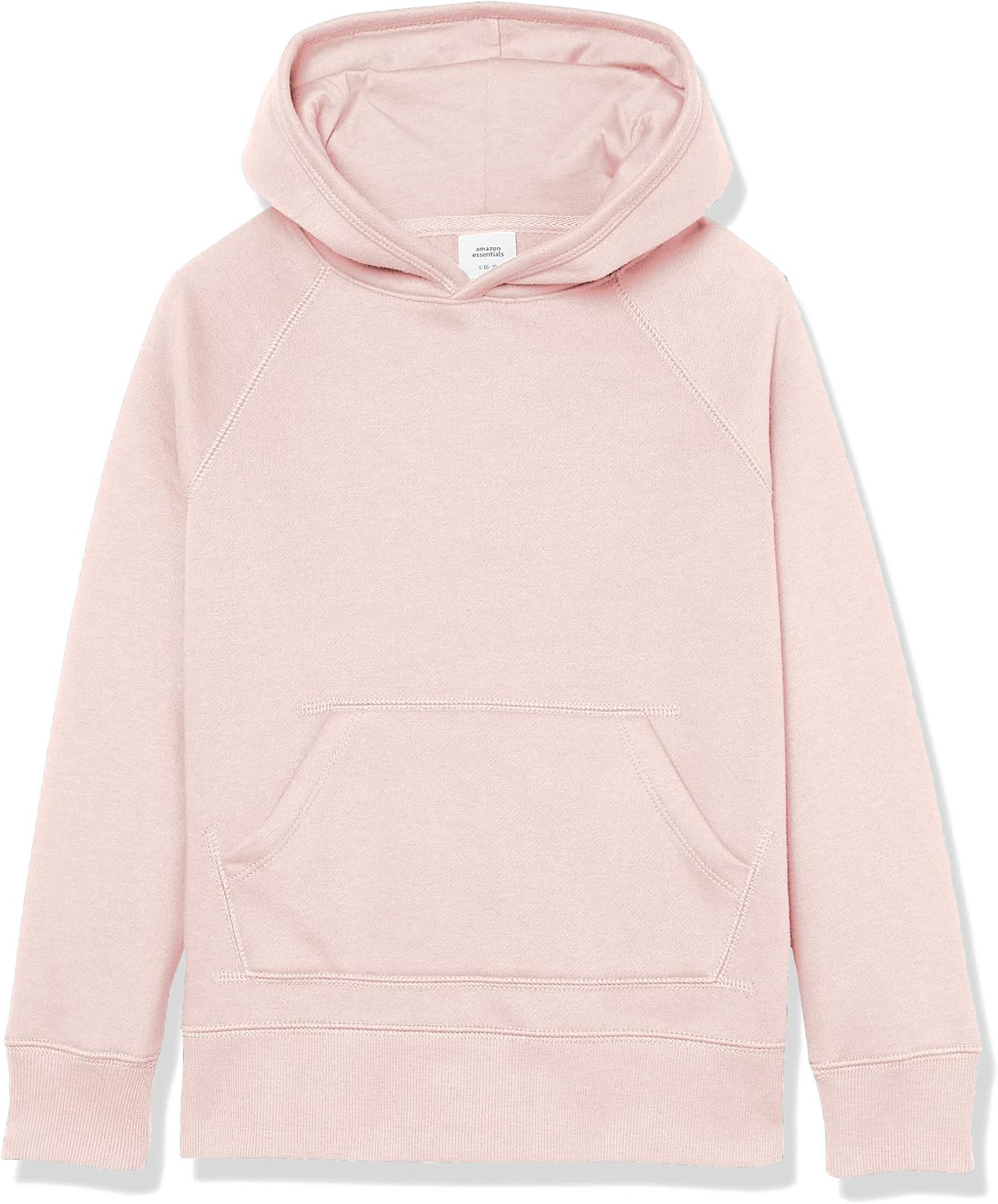 Amazon Essentials Girls and Toddlers’ Pullover Hoodie Sweatshirt, Soft Brushed Fleece