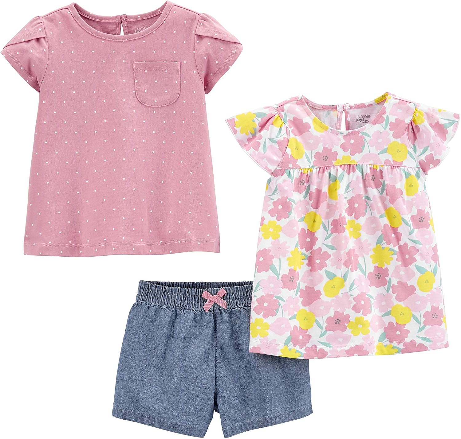 Simple Joys by Carter’s Baby Girls’ 3-piece Playwear Set