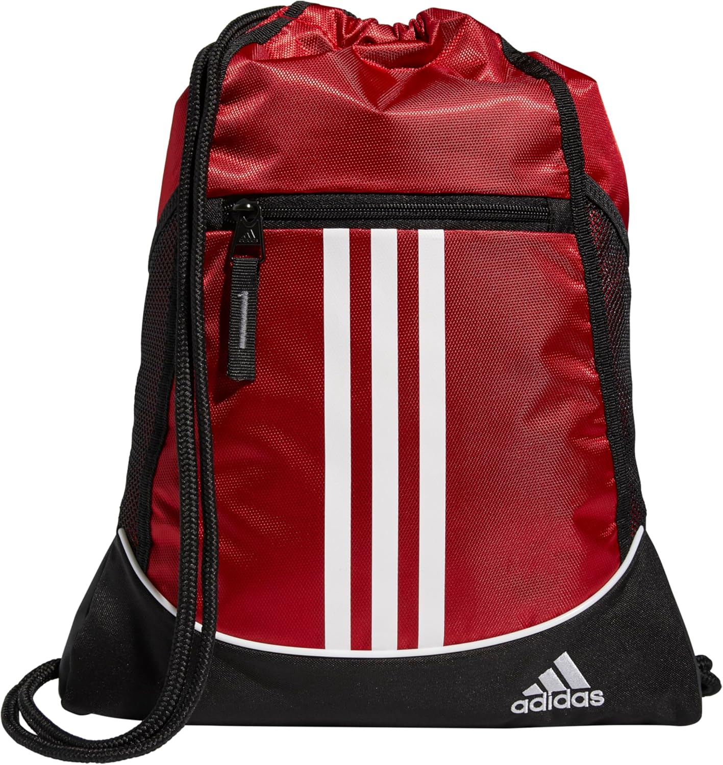 adidas Alliance Sackpack – Drawstring Backpack for Sports, Small Gym Bag, Team Power Red/2, OSFA