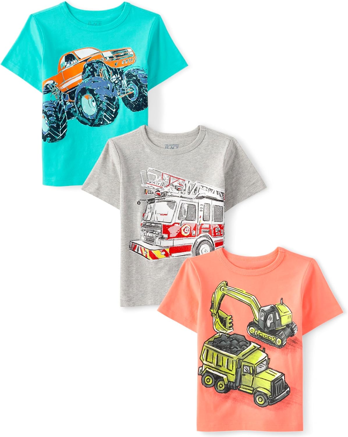 The Children’s Place Baby Boys’ Graphic T-Shirts (3-Pack)