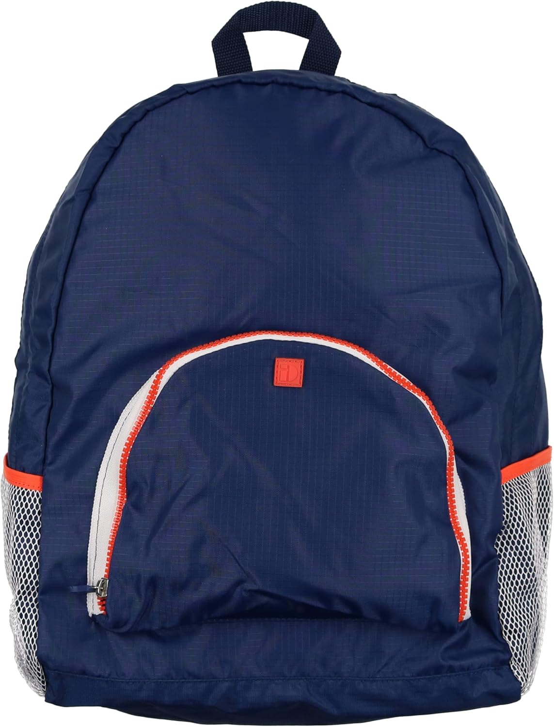 212 Main Collapsible Backpack | Travel Backpack Navy/Orange | Kids Versatile Bag | Storage Compactable Backpack For Kids Travel | Water Resistant