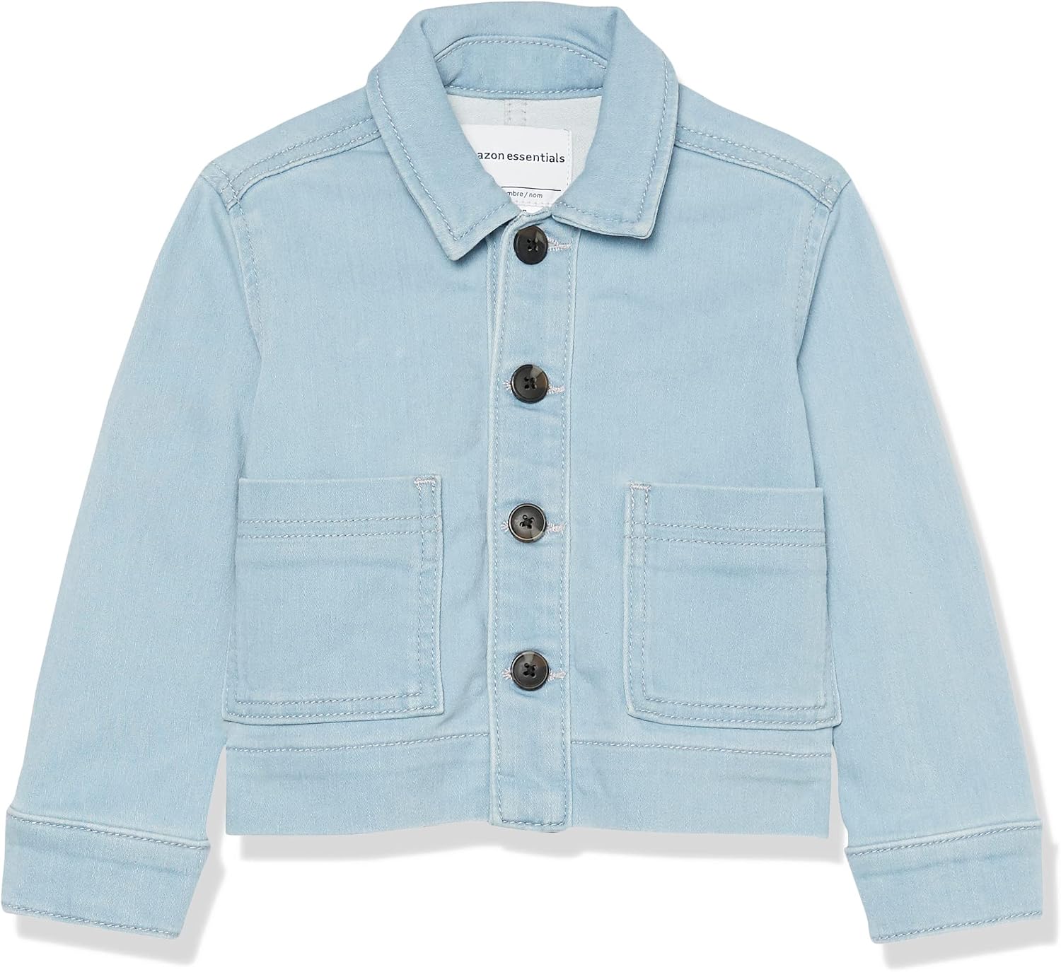 Amazon Essentials Unisex Kids and Toddlers’ Relaxed-Fit Denim Chore Jacket Outerwear