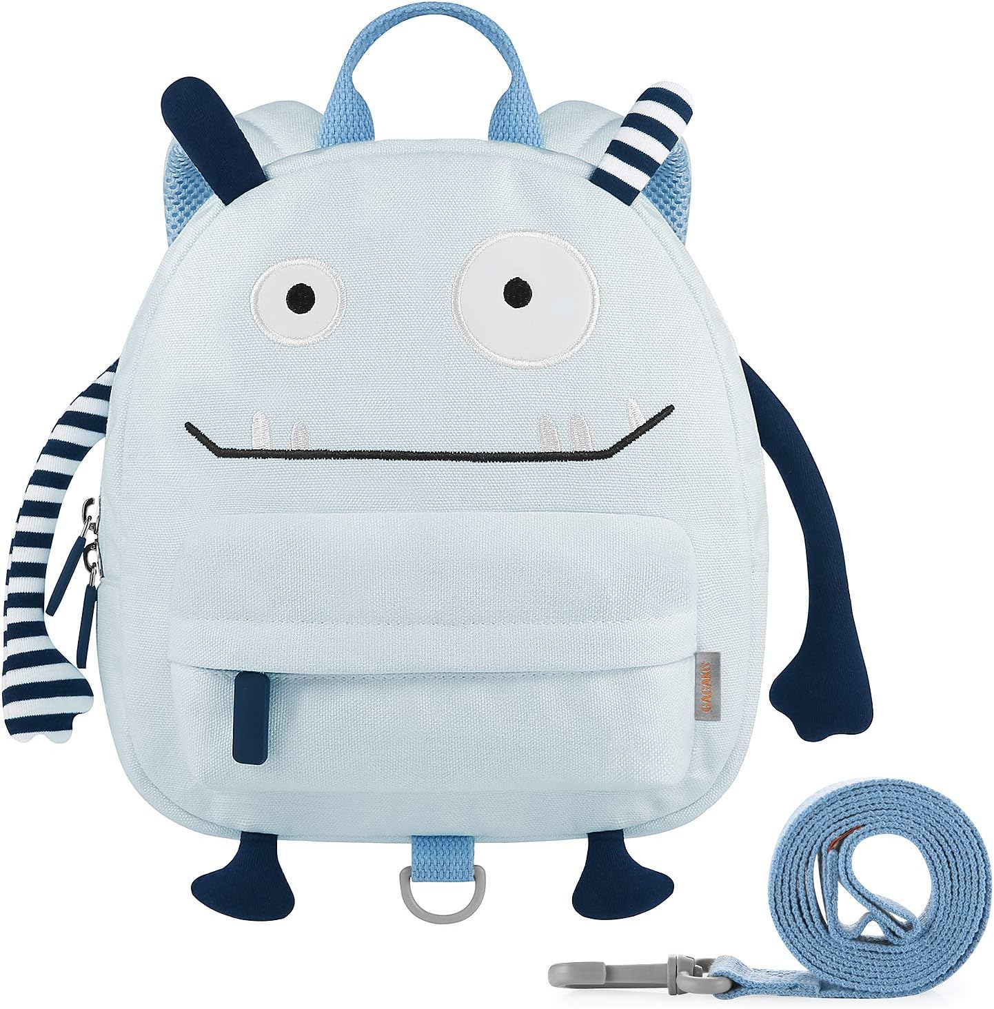 GAGAKU Toddler Backpack with Leash – Mini Kids Backpacks for Boys 2-4 Years Child Safety Backpack 3D Cartoon Animal Anti-Lost Preschool Backpack – Blue