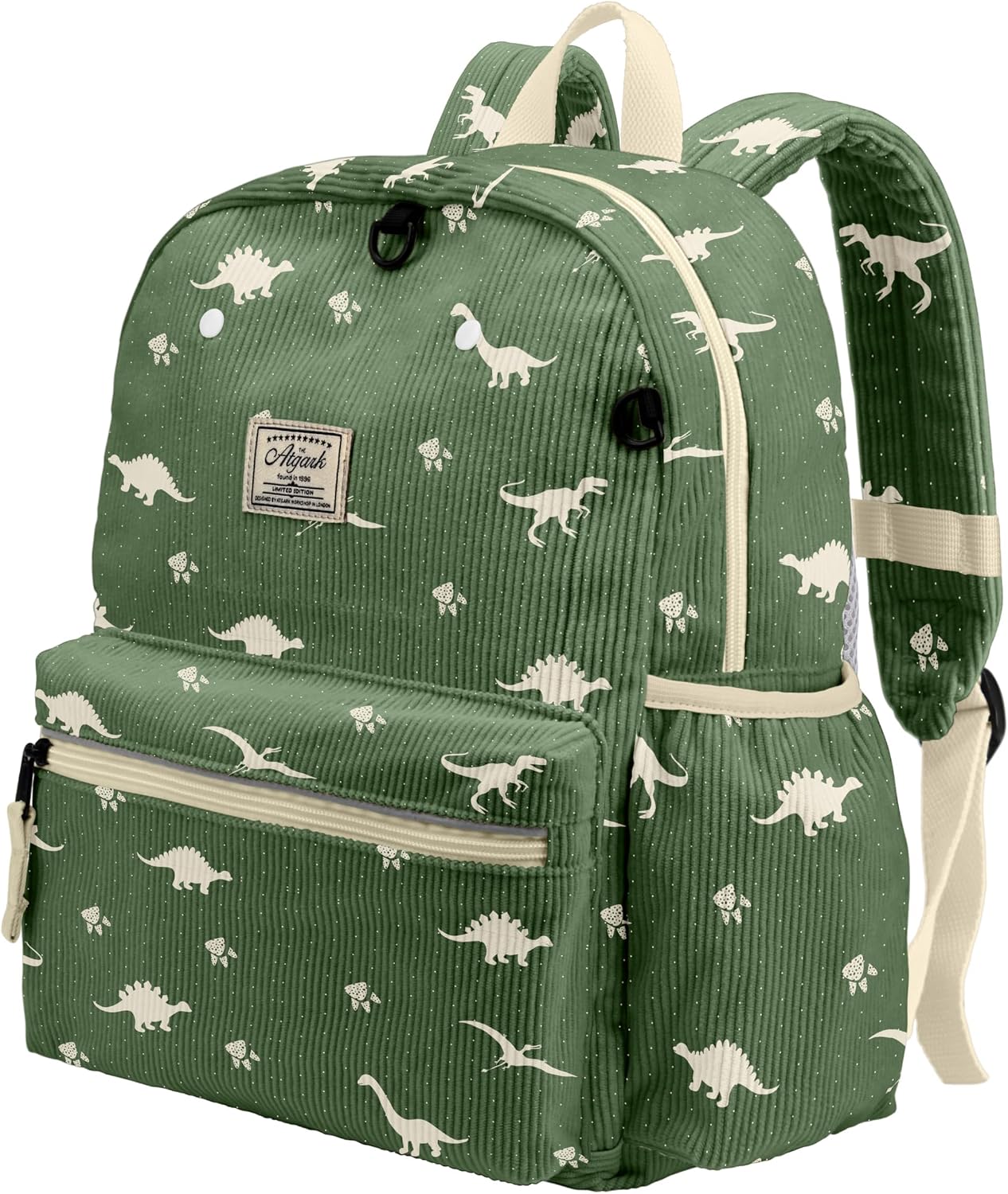 Corduroy Toddler Backpack for Boys 2-5: Kids Preschool Backpacks for Girls -13.5″ H Fit Folder