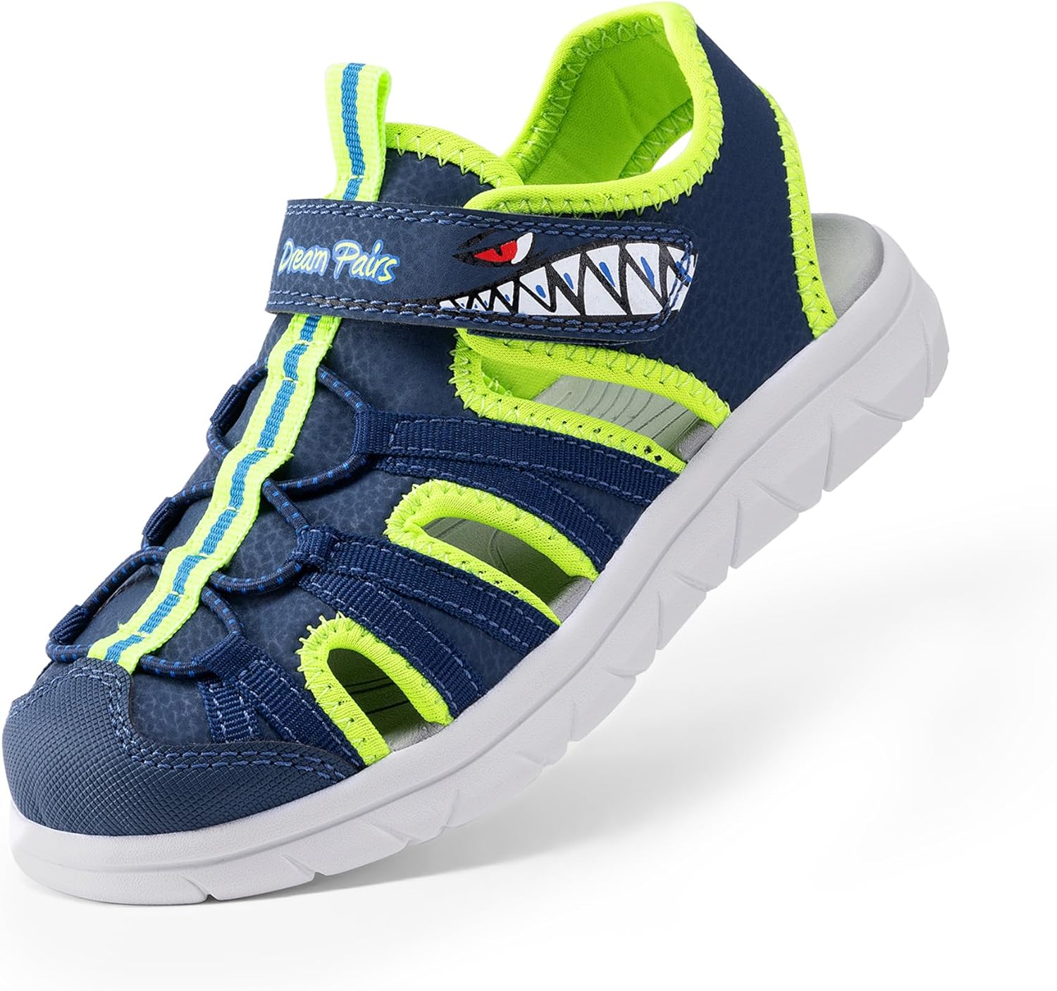 DREAM PAIRS Toddler Boys Girls Sport Sandals Cute Breathable Lightweight Outdoor Play Water Casual Closed Toe Hook and Loop for Toddlers/Little/Big Kids