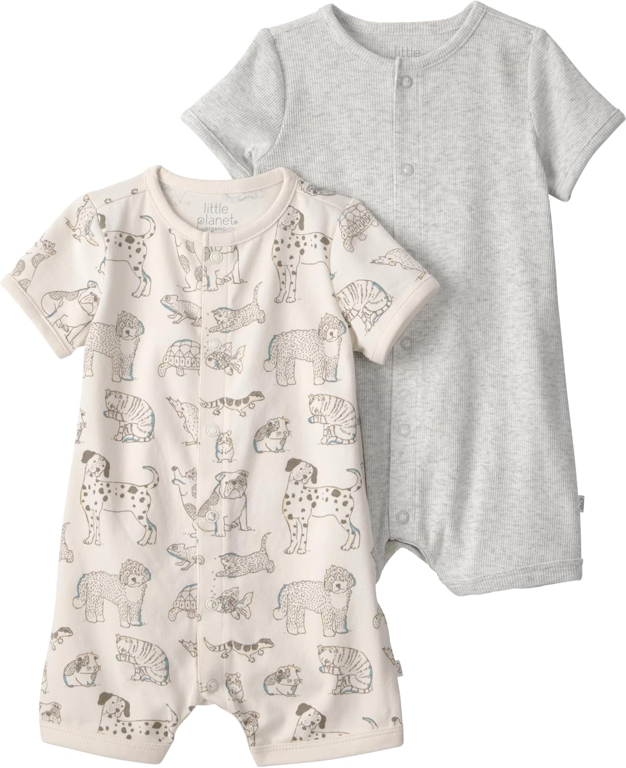little planet by carter’s Unisex Baby Organic Cotton Gauze Shortall