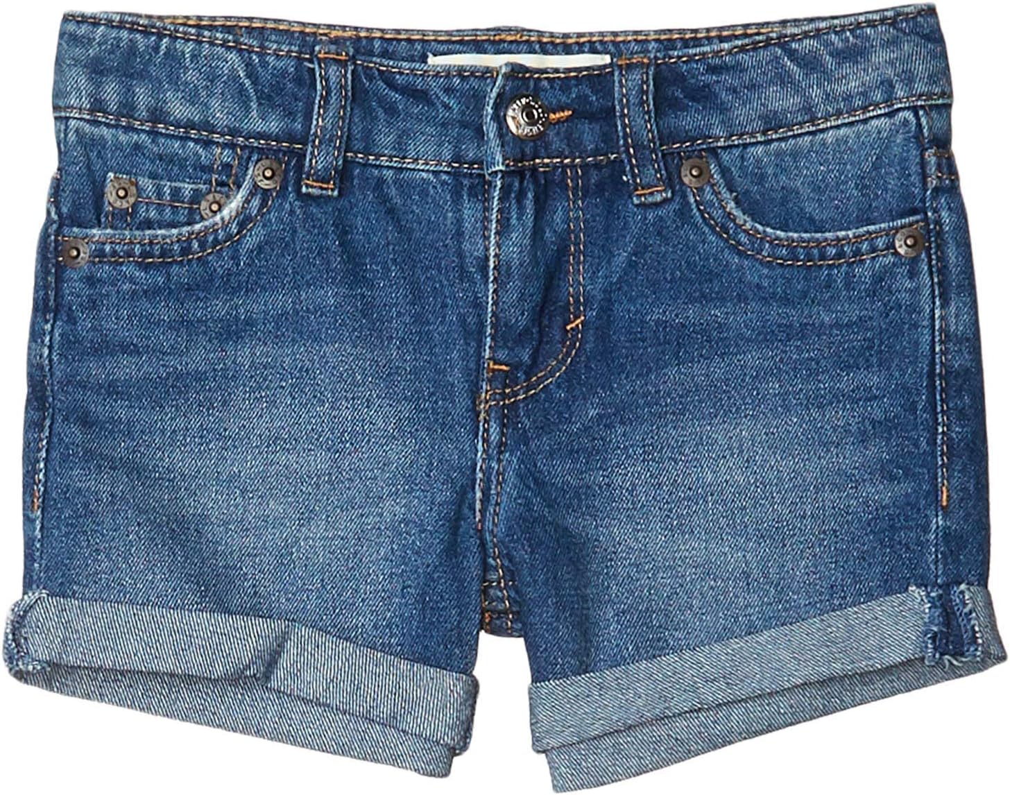 Levi’s Girls’ Girlfriend Fit Denim Shorty Shorts