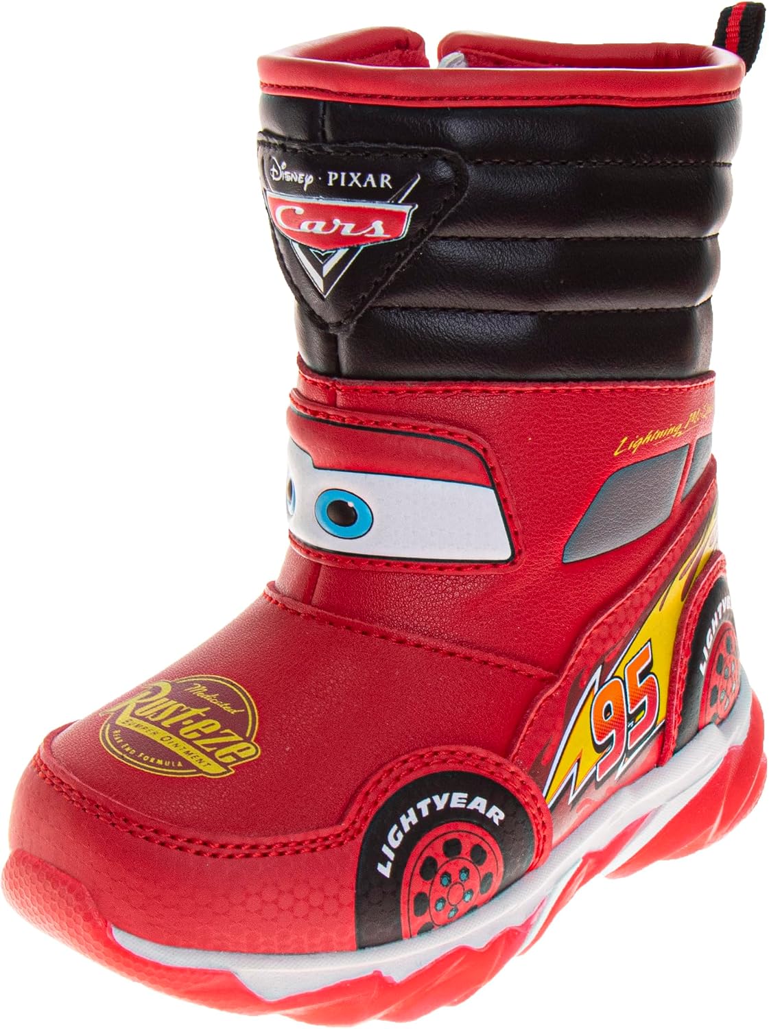 Disney Mickey Mouse Toy Story Cars Snow Boots – Kids Water Resistant Winter Boots (Toddler/Little Kid)
