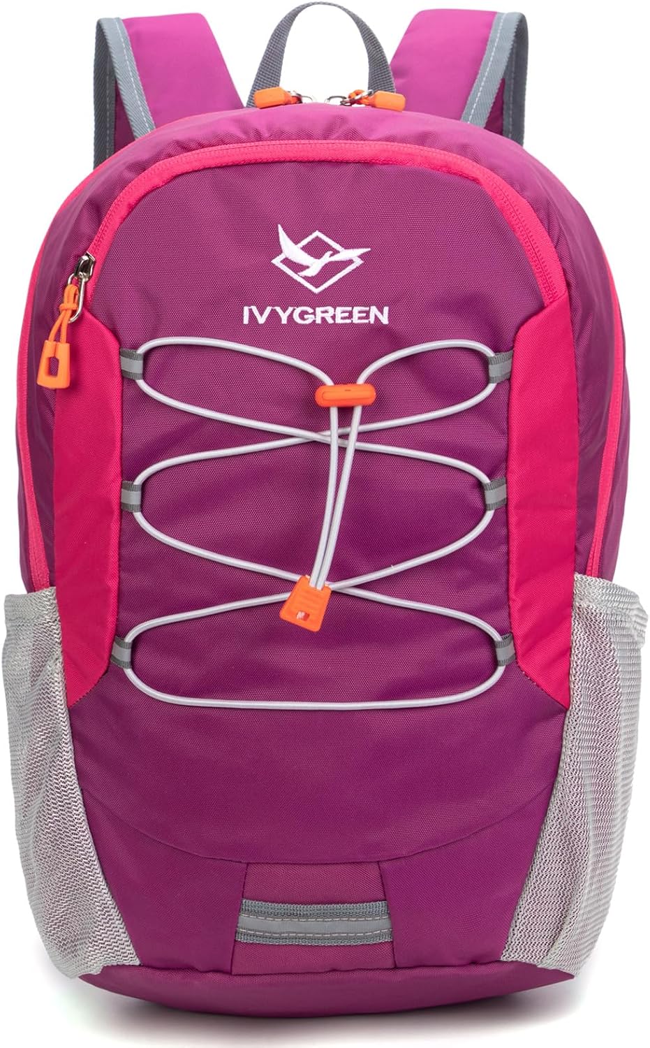 IVYGREEN Little Kids Hiking Backpack for Boys or Girls, Small Daypack for Camping or Travel (Purple, Small)