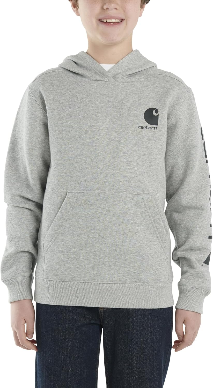 Carhartt Kid’s CA6272 Long-Sleeve Graphic Sweatshirt – Boys