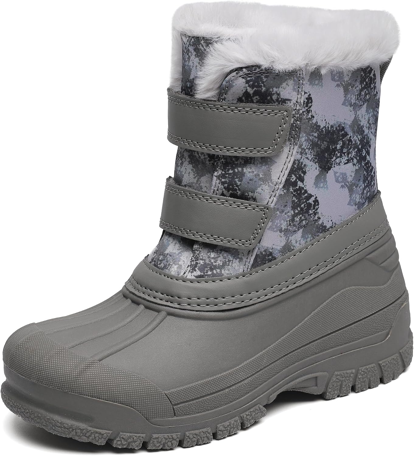 shoeslocker Girls Boys Waterproof Winter Snow Boots with Faux Fur Lining