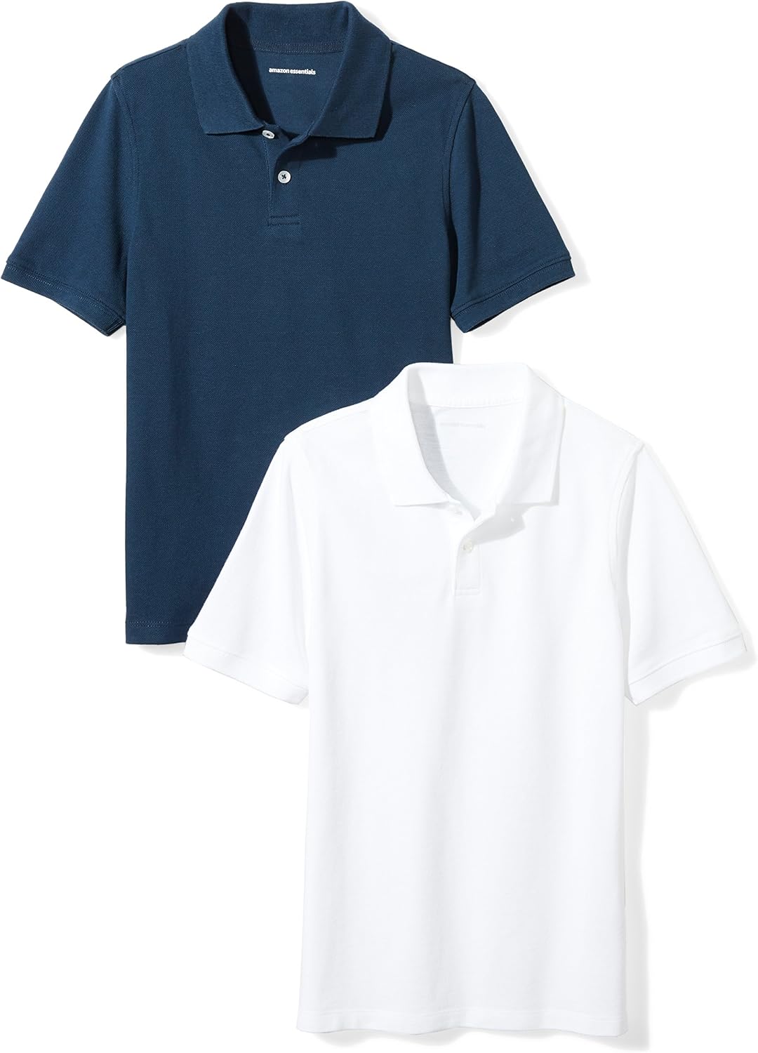 Amazon Essentials Boys and Toddlers’ Short-Sleeve School Uniform Pique Polo Shirts