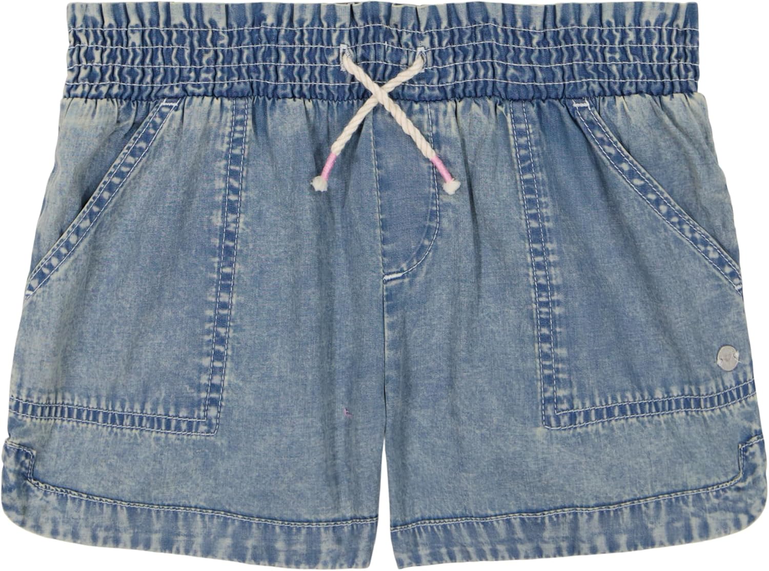 Roxy Girls’ Soleil Elastic Waist Shorts, Drawstring Closure, Soft & Comfortable Fit