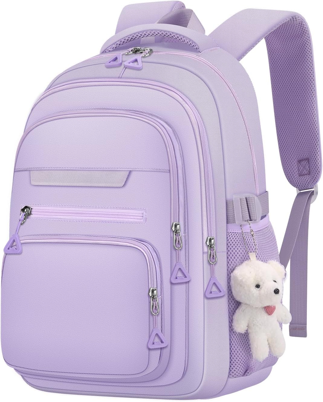 KBTYE Cute Girls Backpack for School Kids Travel College backpack for Women Teen Purple Bookbags Aesthetic Laptop Bagpack