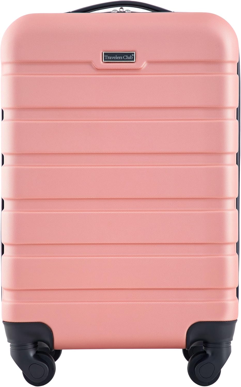 Travelers Club Harper Luggage, Rose Gold, 22-Inch Carry-On