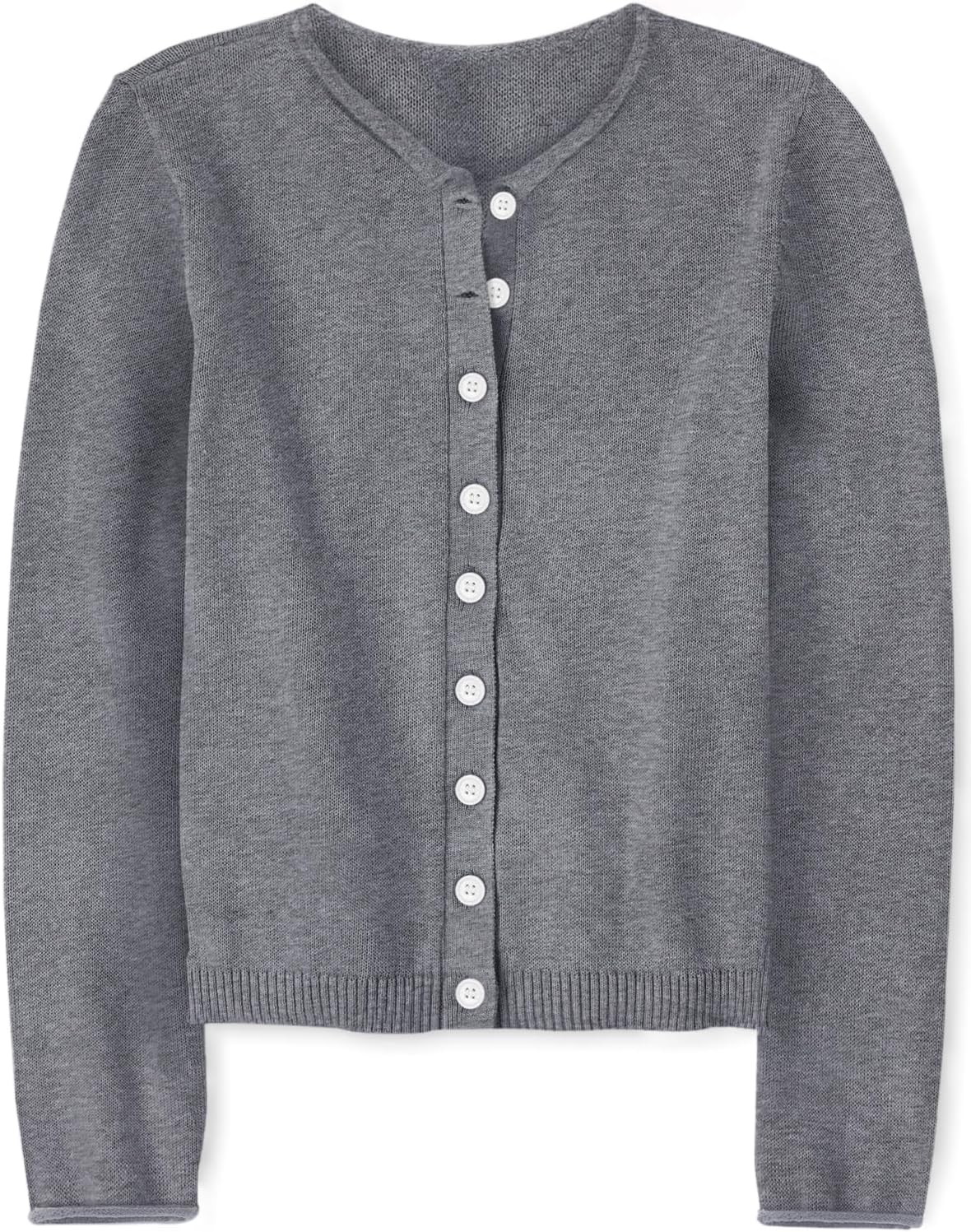 ZDC Girls Button Down Cardigan Sweaters Kids Long Sleeve Fall Winter Soft Knit Casual Sweater Tops
