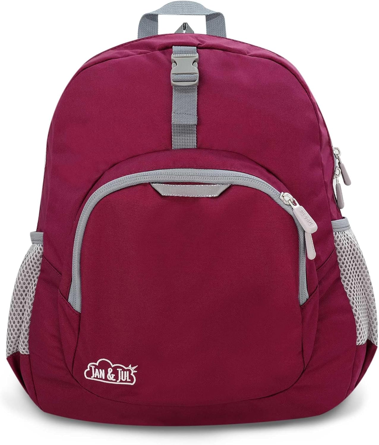 JAN & JUL Kids’ Water Resistant Backpack for School, Lightweight Schoolbag for Boys and Girls (Wildberry, One Size)