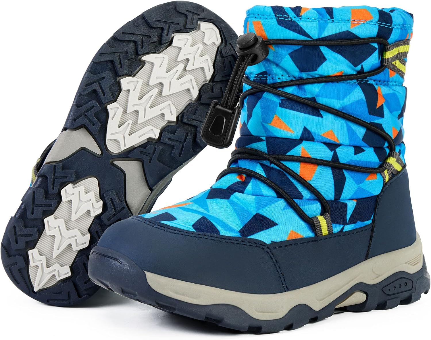 Toddler Snow Boots Boys Girls Winter Shoes Waterproof Slip Resistant Outdoor Warm Boots for Little Kids