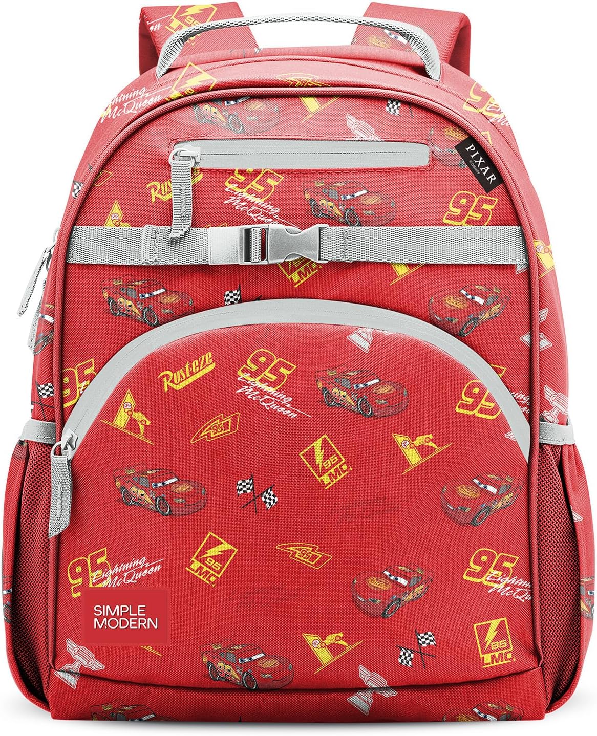 Simple Modern Medium Disney Toddler Backpack for School Girls and Boys | Kindergarten Elementary Kids Backpack | Fletcher Collection | Kids – 15″ tall | Cars Lightning Speed
