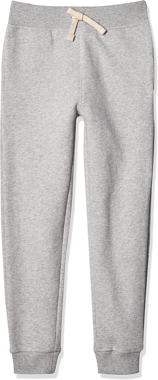 Nautica Boys Basic Fleece Jogger Sweatpants, Elastic Waistband with Drawstring Closure, Super Soft Cotton-Blend