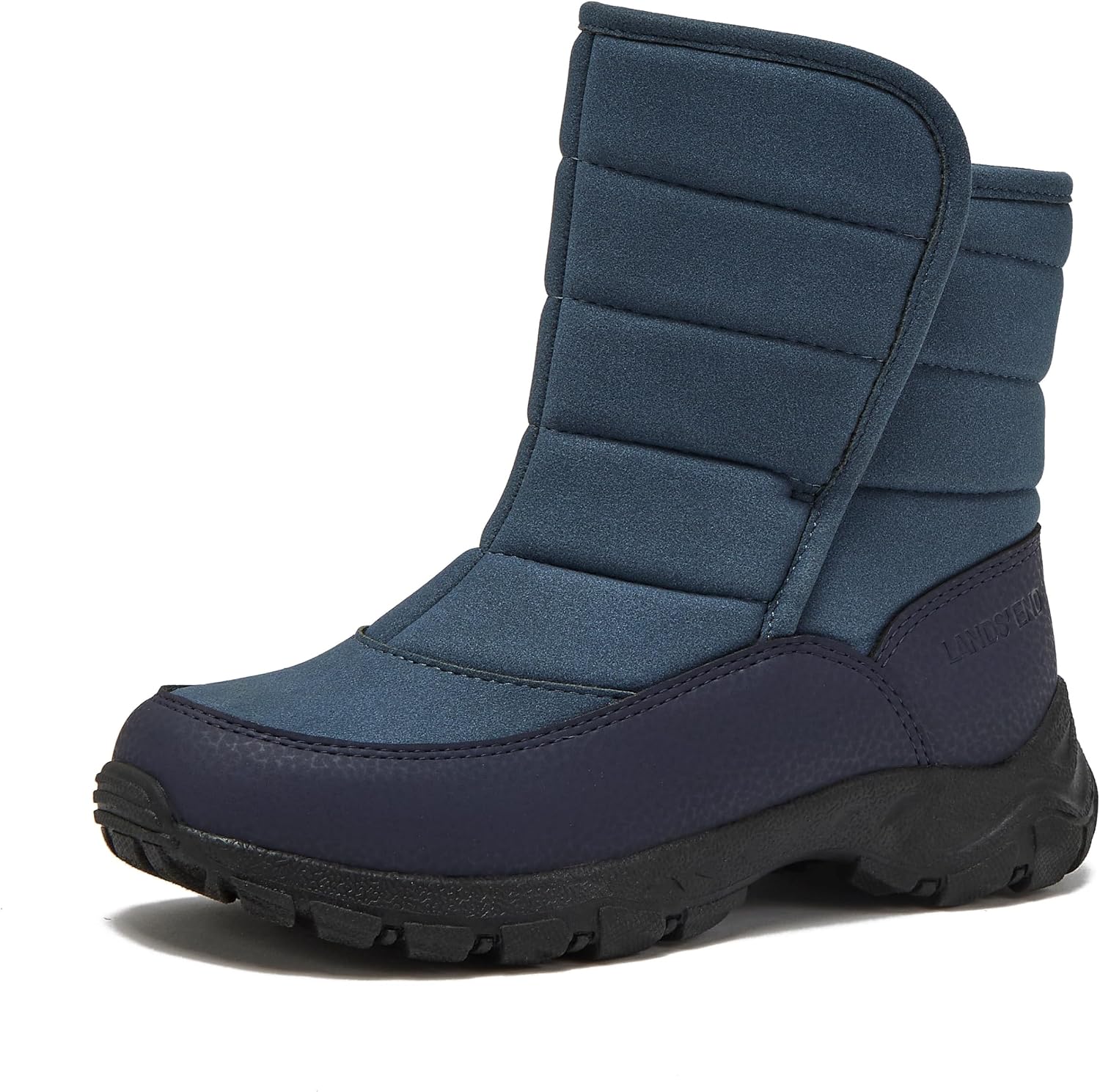 Lands’ End Expedition Warmest Waterproof No Tie Kids Snow Boots for Boys and Girls – Insulated Winter Fleece Lined Snow Boots Size 11 to 7 Little and Big Kid Shoes