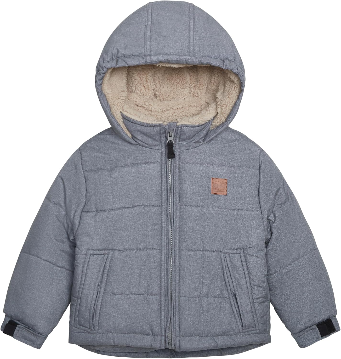 LONDON FOG boys Heavyweight Puffer Jacket Fleece-lined Brushed Microfiber Winter Coat