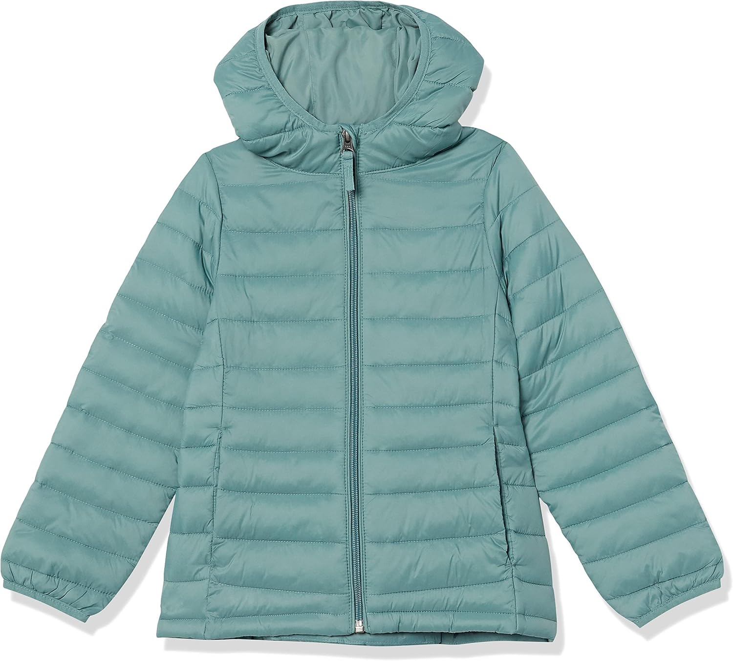 Amazon Essentials Girls and Toddlers’ Lightweight Water-Resistant Packable Hooded Puffer Jacket