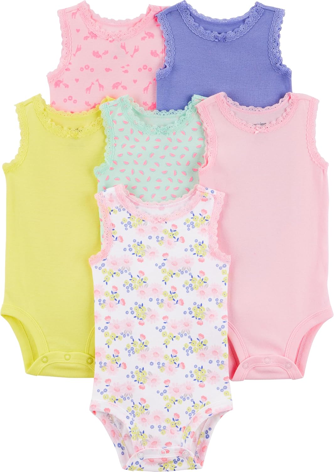 Simple Joys by Carter’s Baby Girls 6 Pack Short Sleeve Bodysuit