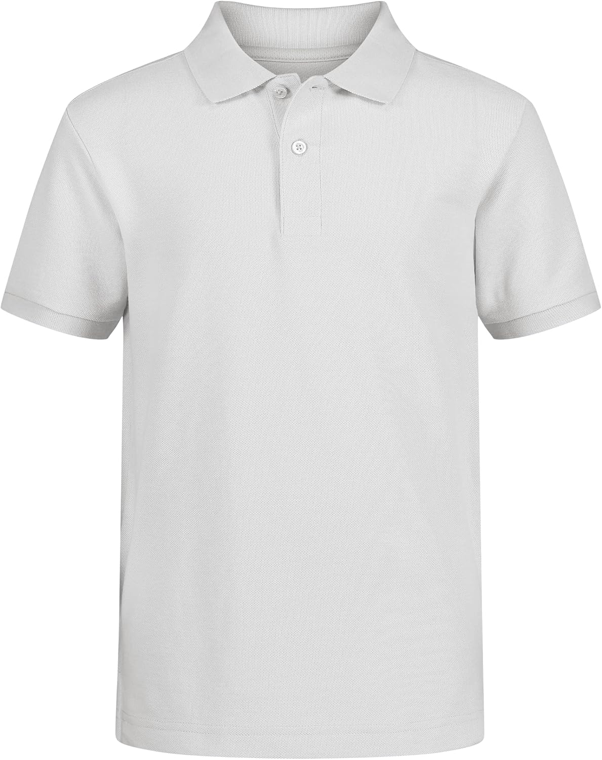 IZOD Boys’ School Uniform Short Sleeve Polo Shirt, Button Closure, Comfortable & Soft Pique Fabric