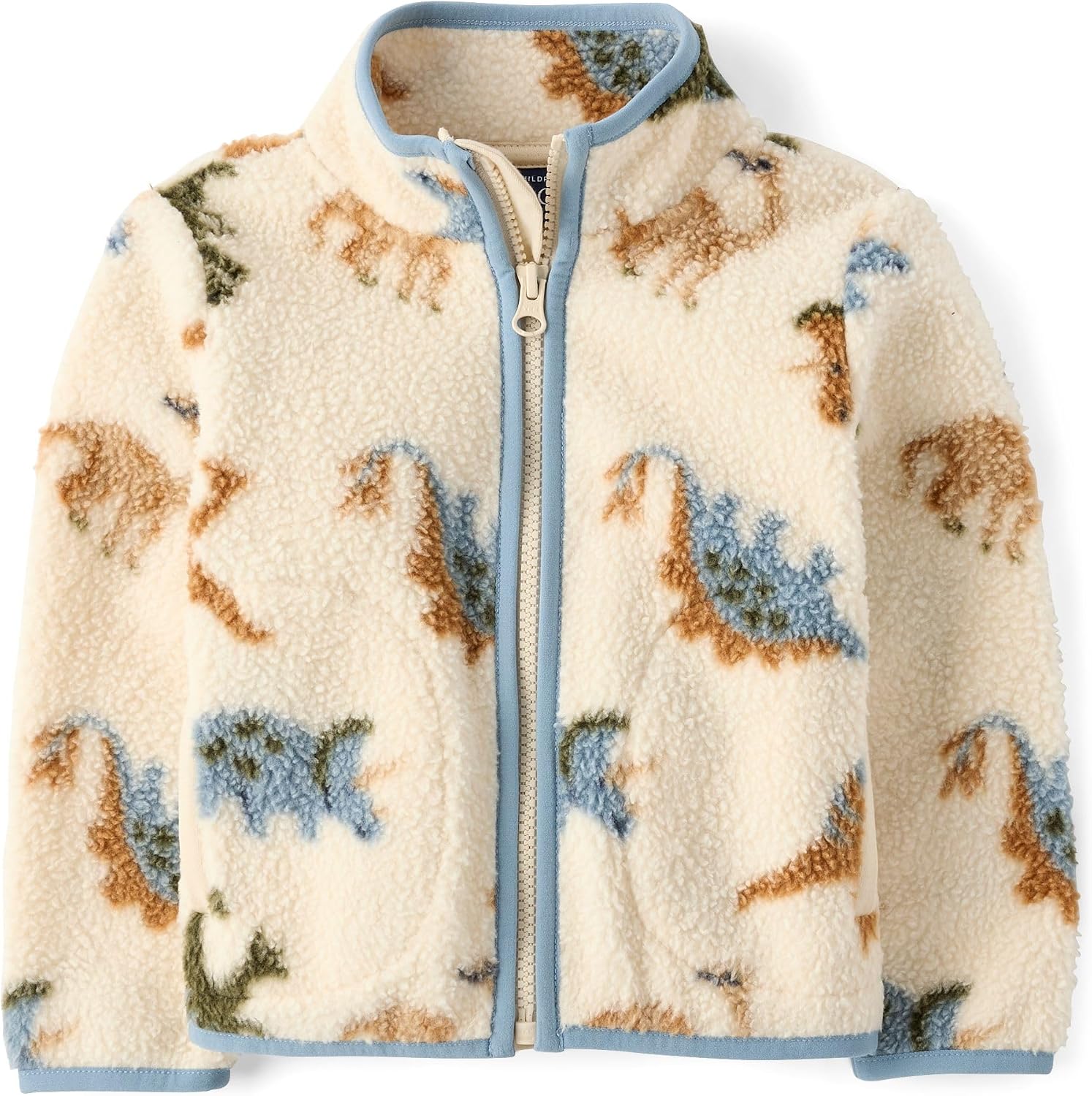 The Children’s Place Baby Boys’ And Toddler Long Sleeve Sherpa Fleece Full Zip Jacket