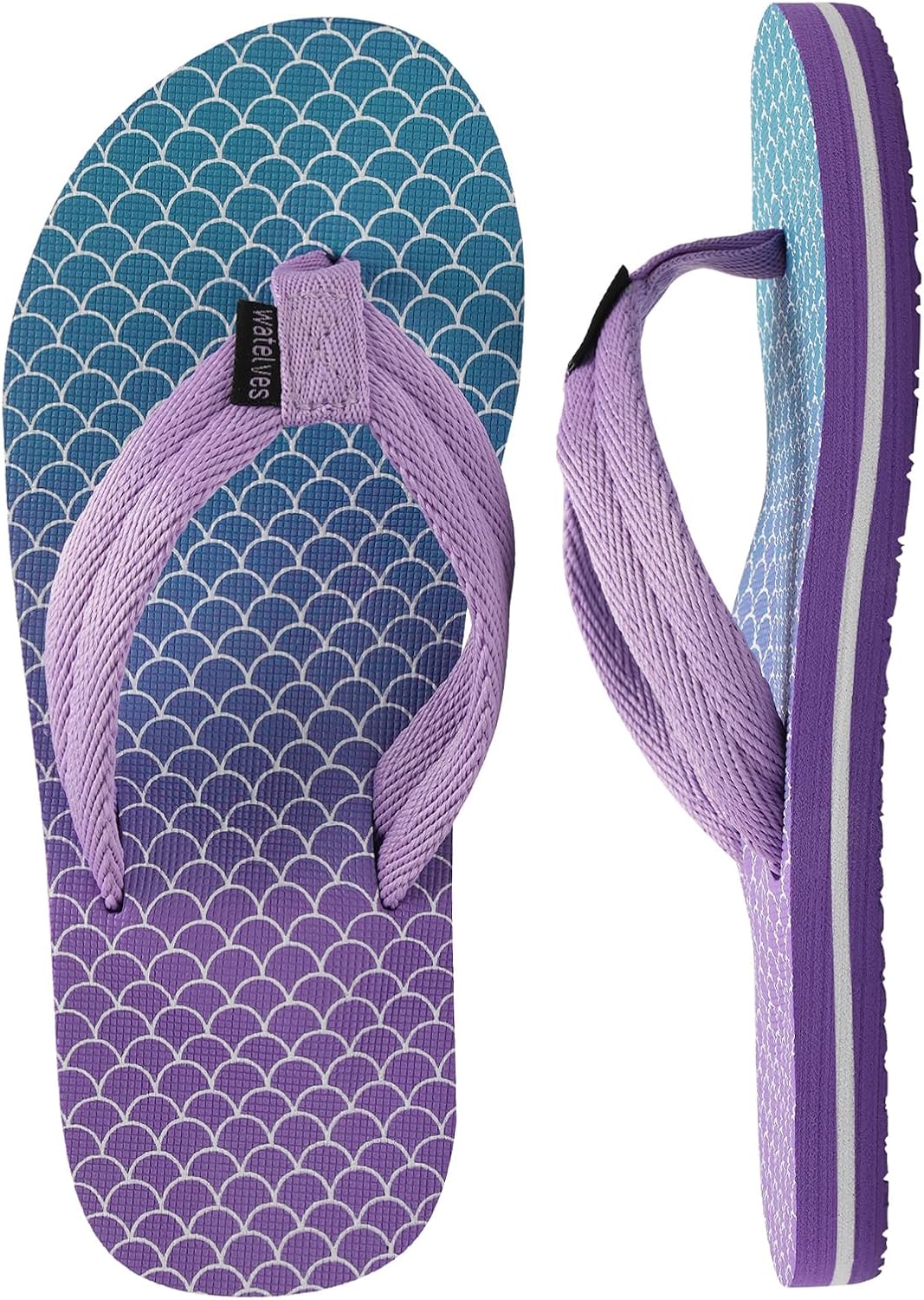 WateLves Girls Flip Flops Toddler Boys Girls Non-Slip Sport Sandals for Beach Swim Pool(Little Kid/Big Kid)