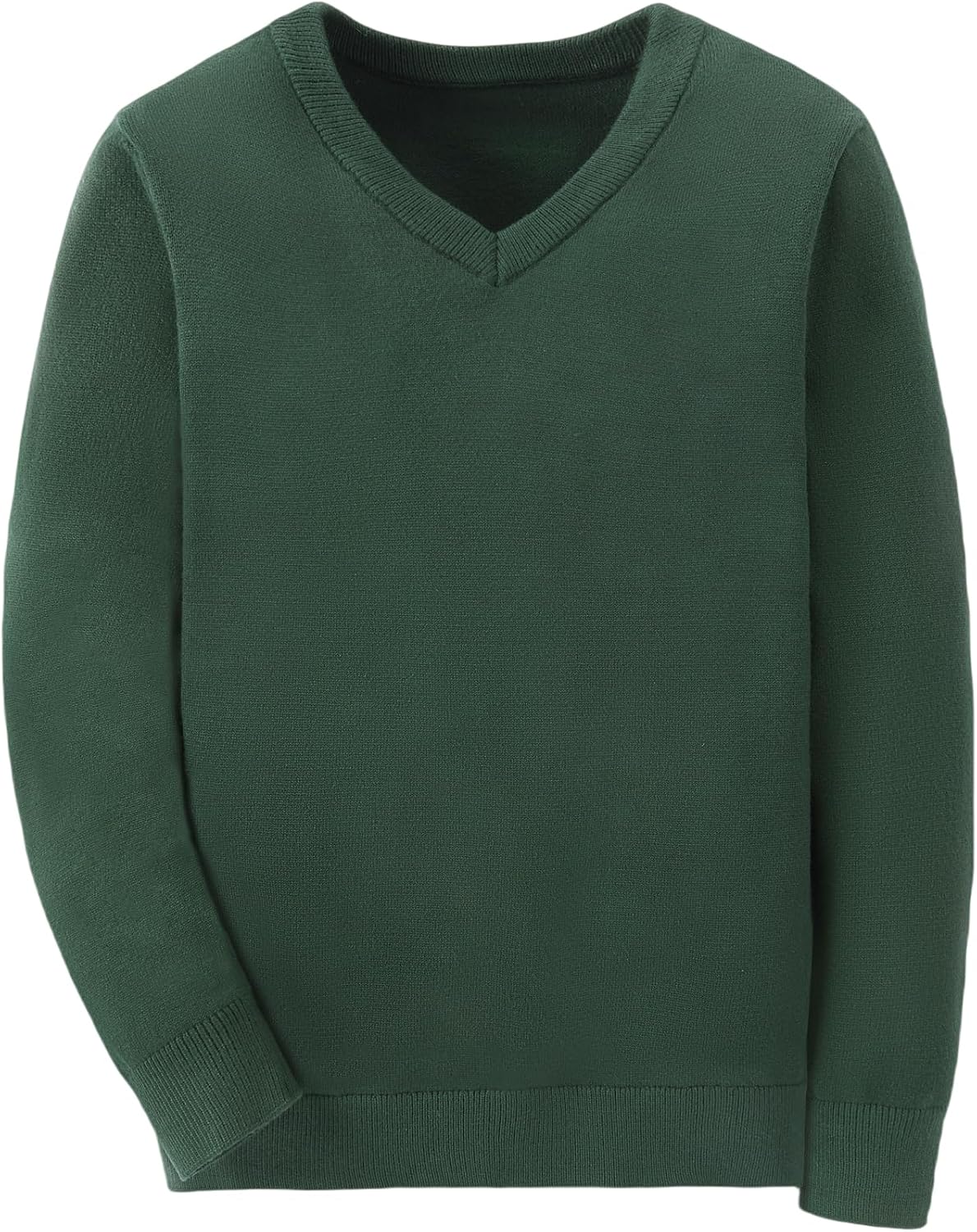 Boys School Uniform Sweater Kids Long Sleeve V Neck Pullover Fall Winter Clothes 9-16 Years
