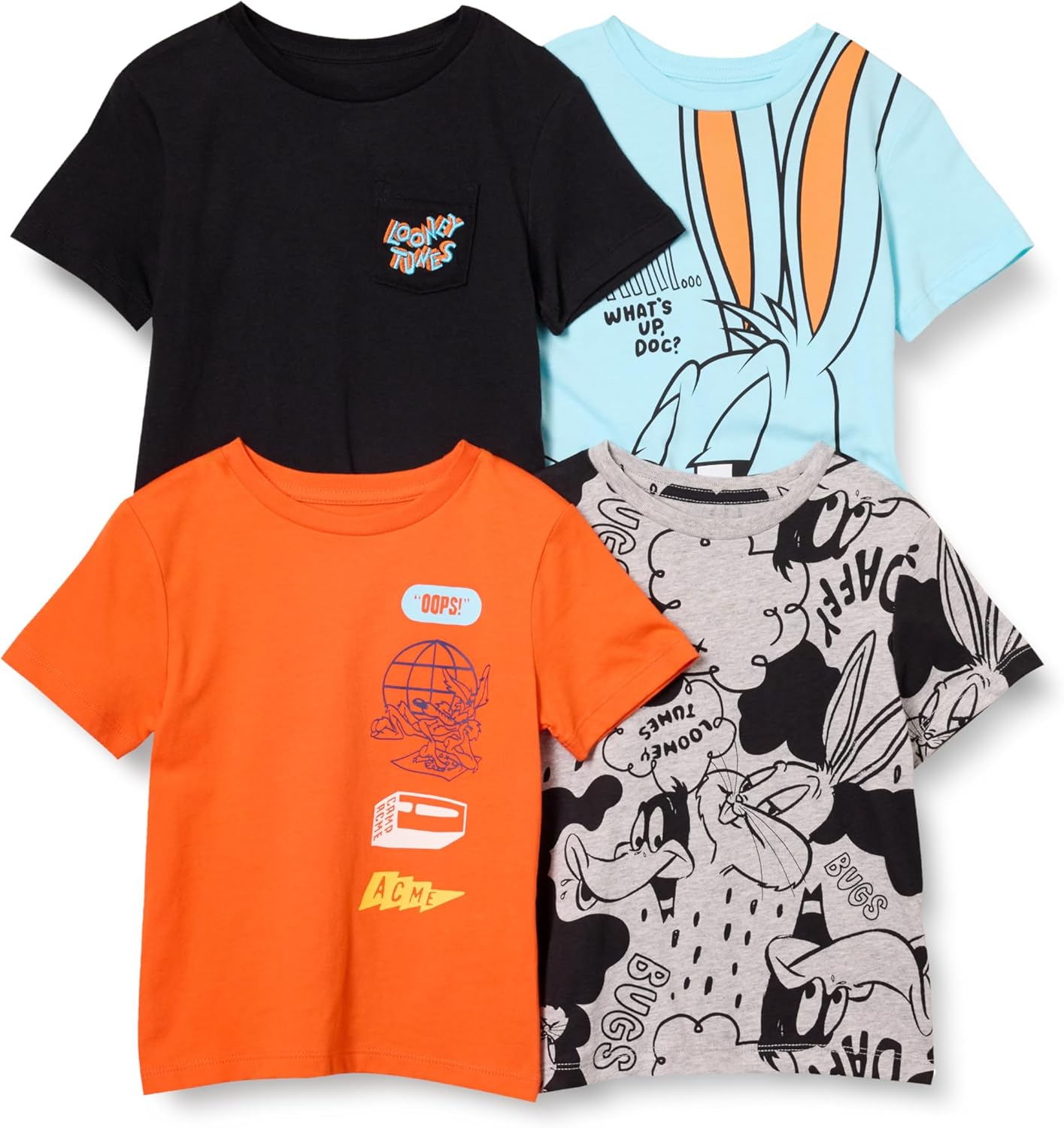 Amazon Essentials Boys and Toddlers’ Short Sleeve Tee Shirts, Cotton Jersey