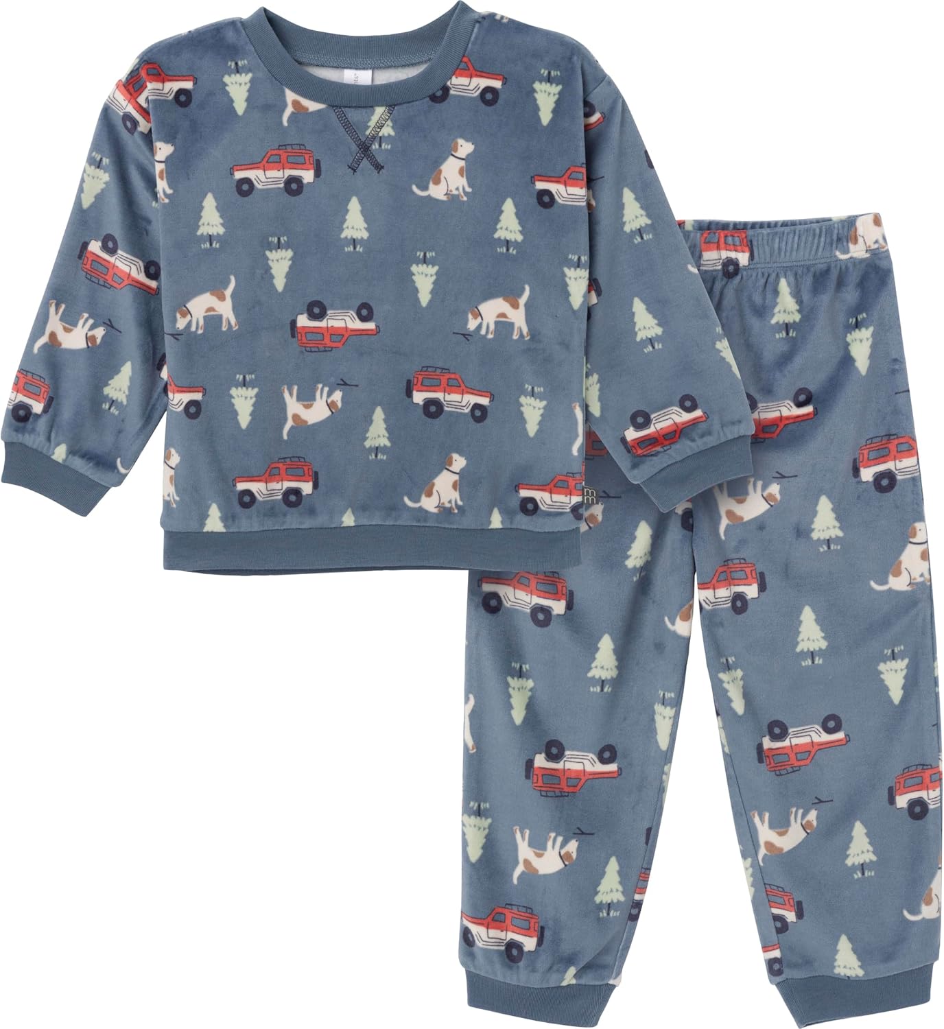 Modern Moments by Gerber Unisex Baby Toddler 2-Piece Fleece Sweater & Pant Pajama Set