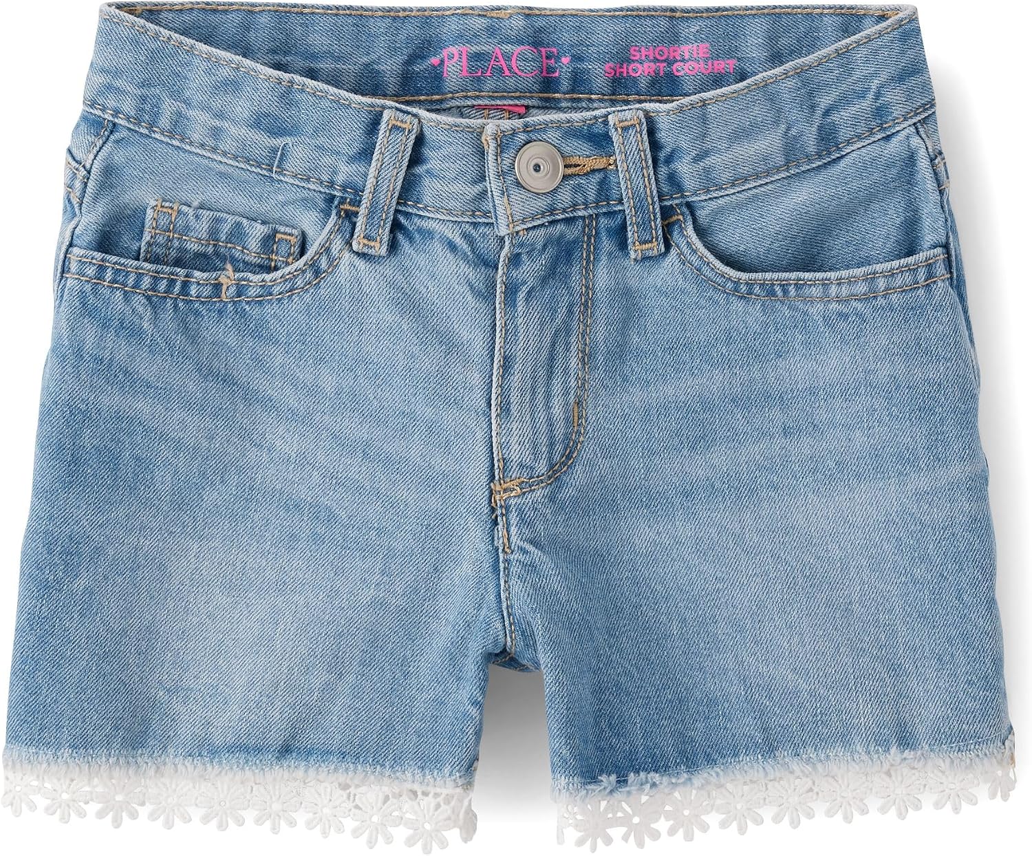 The Children’s Place Girls Denim Shortie Shorts